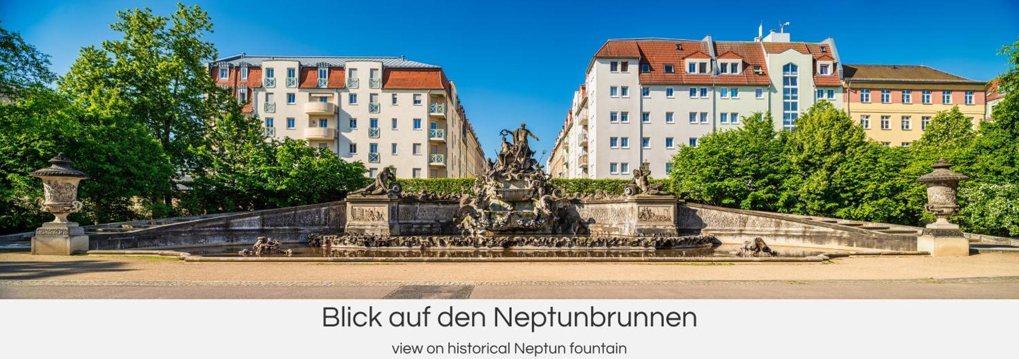 "Neptunblick"- Naehe Altstadt - Ruhig - Balkon - Parkplaetze Drážďany Exteriér fotografie
